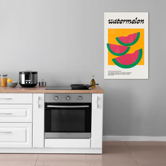 WATERMELON WHIMSY Vertical Canvas Print