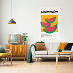 WATERMELON WHIMSY Poster Vertical Autocolante