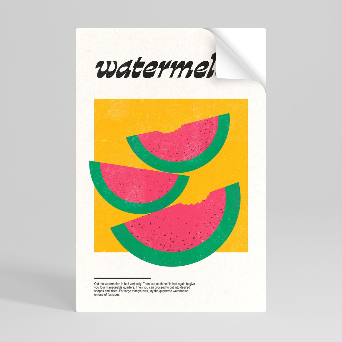 WATERMELON WHIMSY Póster Autocolante Vertical