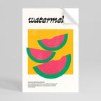 WATERMELON WHIMSY Poster Vertical Autocolante