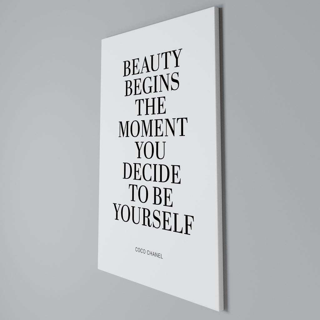 BEAUTY REDEFINED Quadro em tela vertical