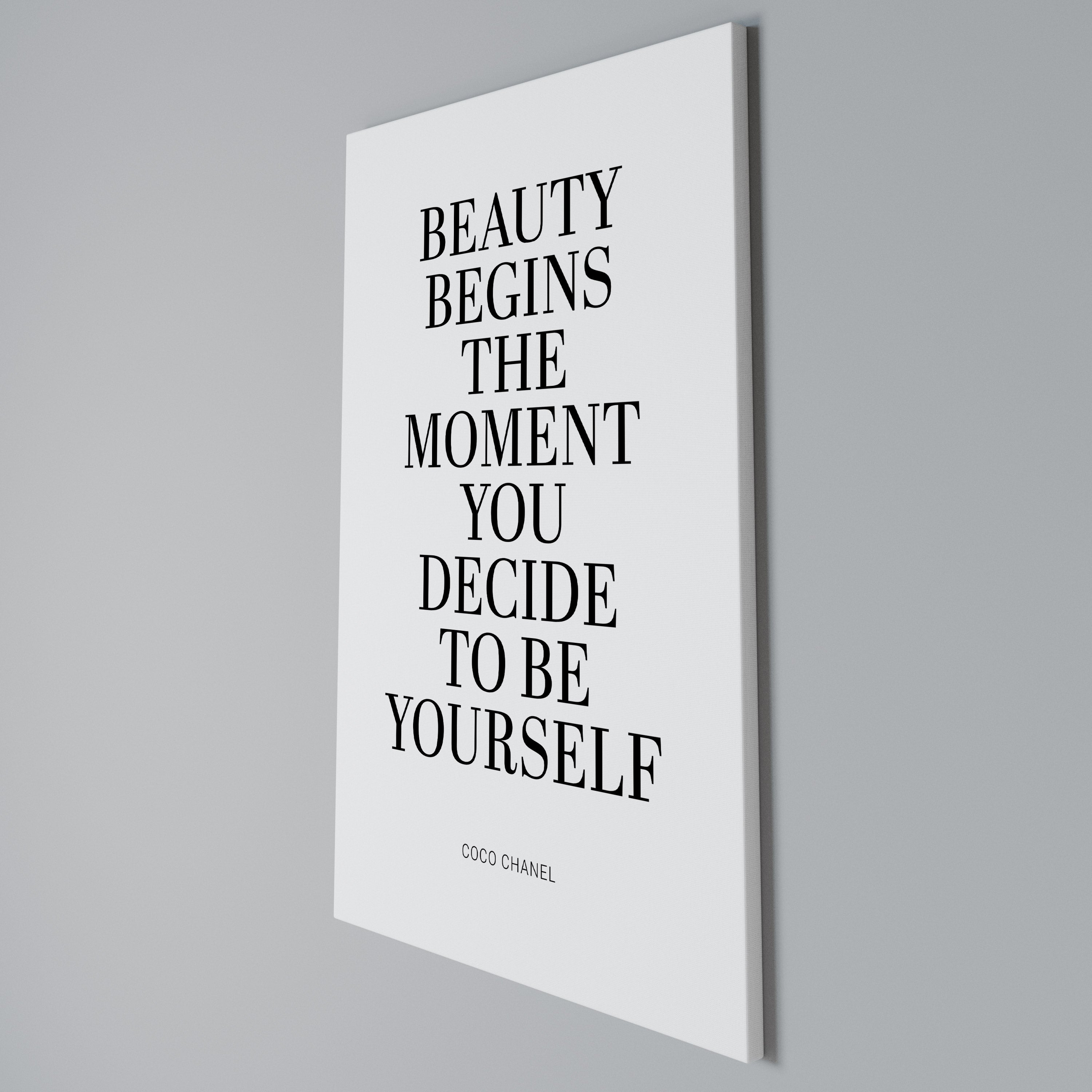 BEAUTY REDEFINED Quadro em tela vertical
