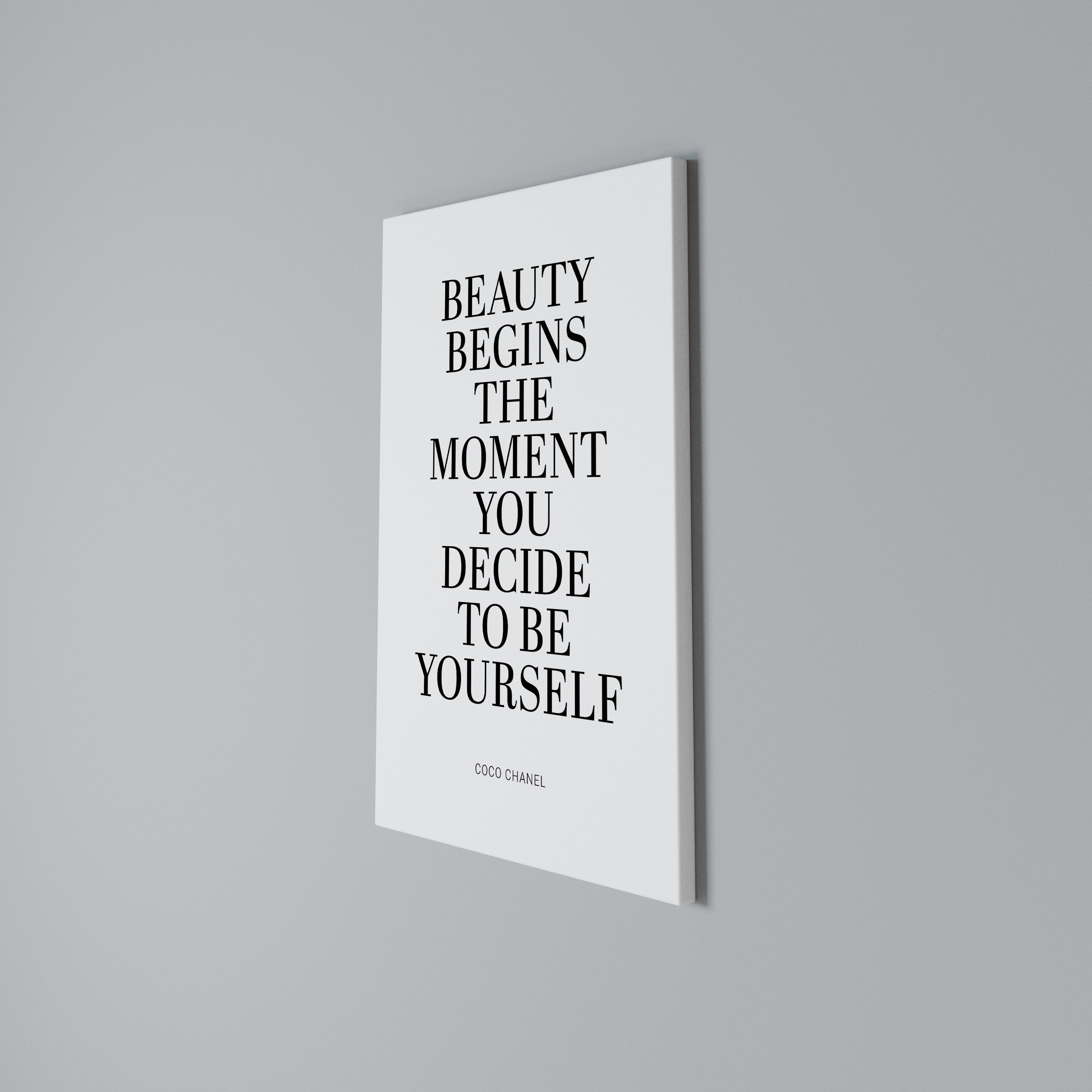 BEAUTY REDEFINED Quadro em tela vertical