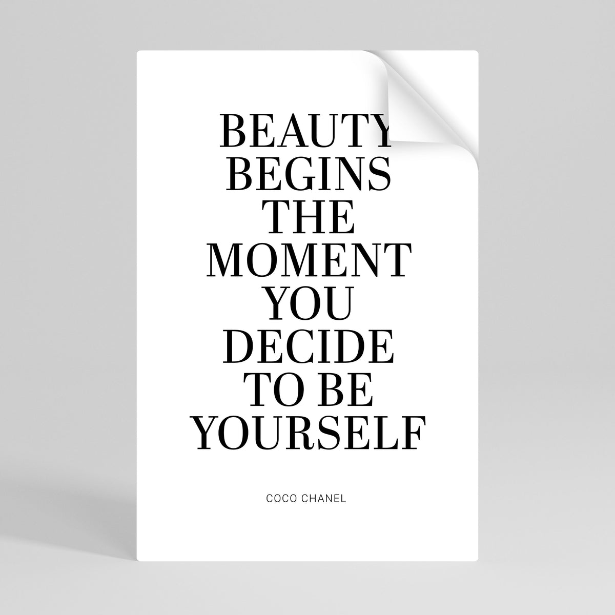 BEAUTY REDEFINED Póster Autocolante Vertical