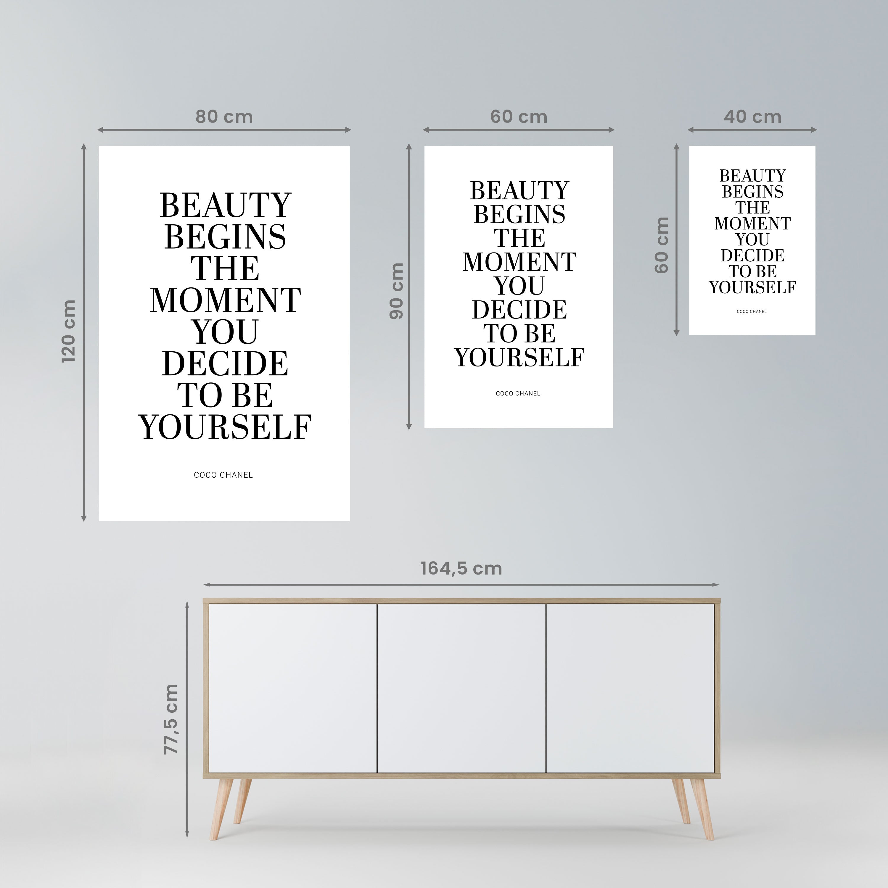 BEAUTY REDEFINED Poster Vertical Autocolante