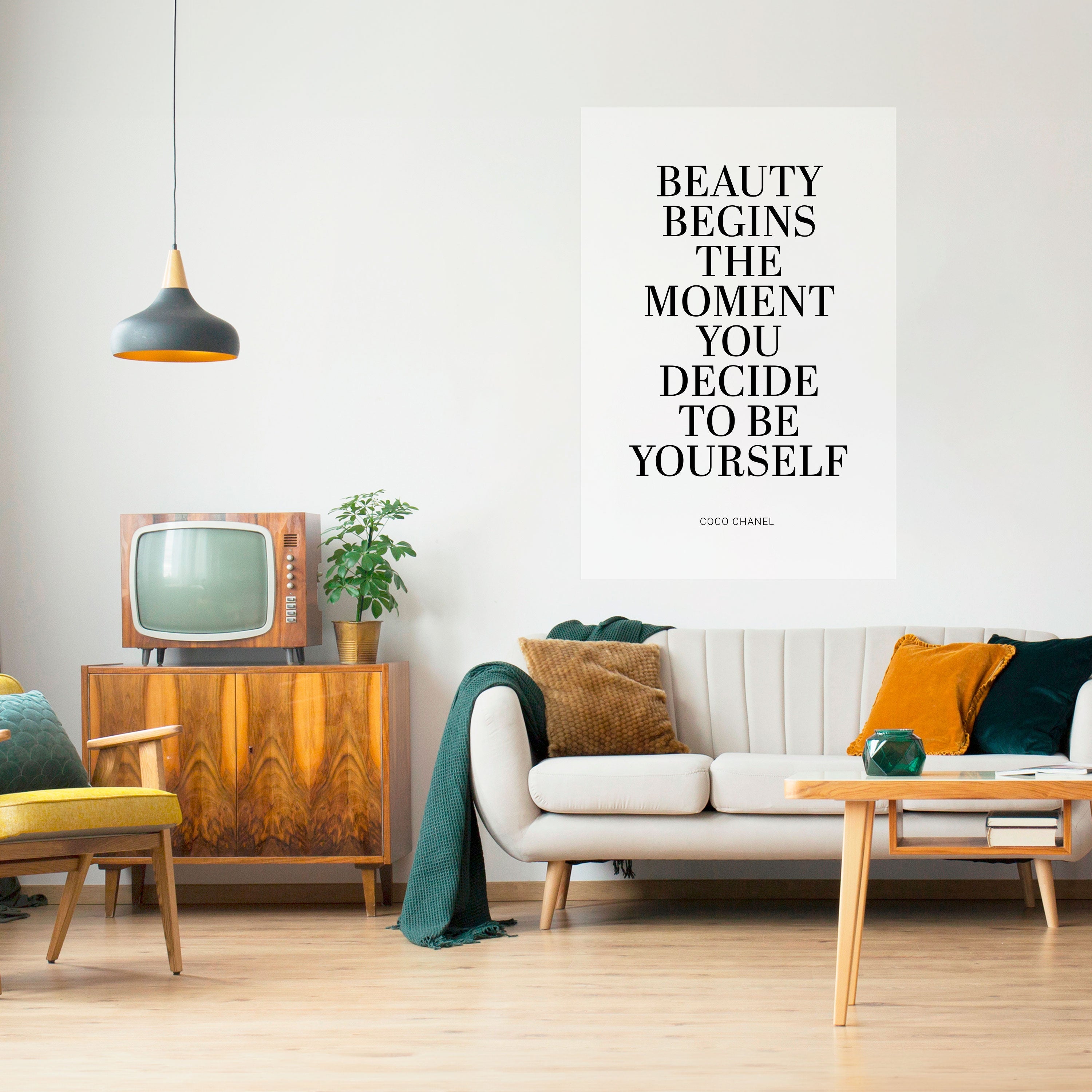 BEAUTY REDEFINED Poster Vertical Autocolante