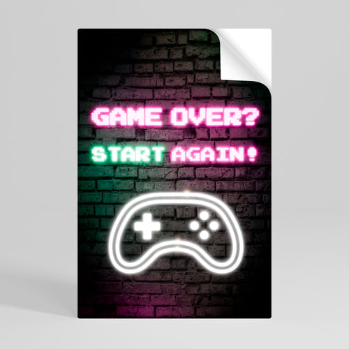 RESPAWN YOUR ADVENTURE Póster Autocolante Vertical