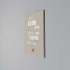 MOVE FORWARD BRAVELY Quadro em tela vertical