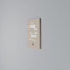 MOVE FORWARD BRAVELY Quadro em tela vertical