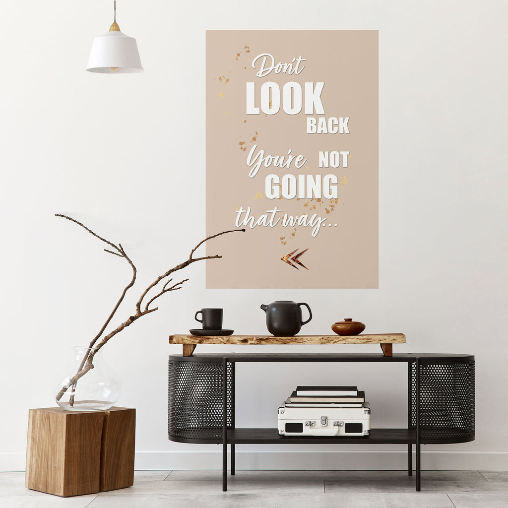 MOVE FORWARD BRAVELY Poster Vertical Autocolante