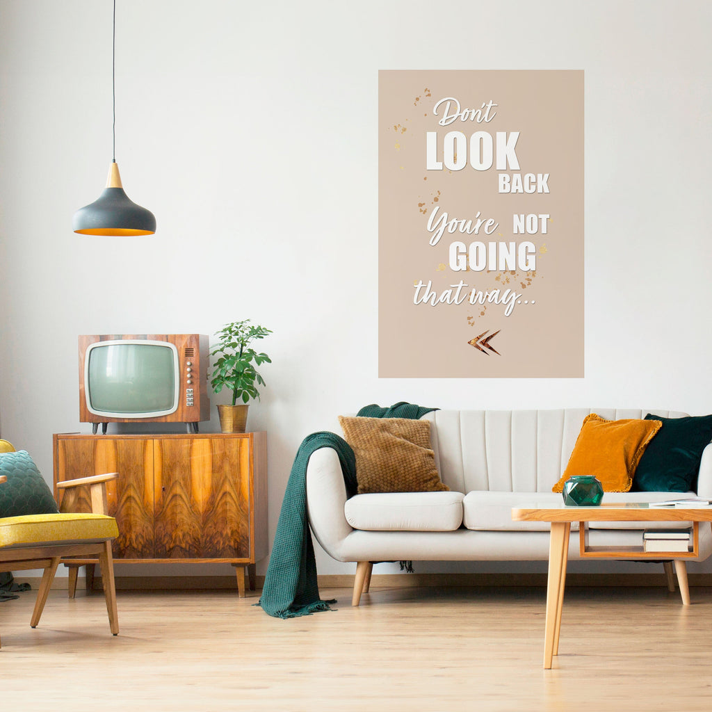 MOVE FORWARD BRAVELY Poster Vertical Autocolante