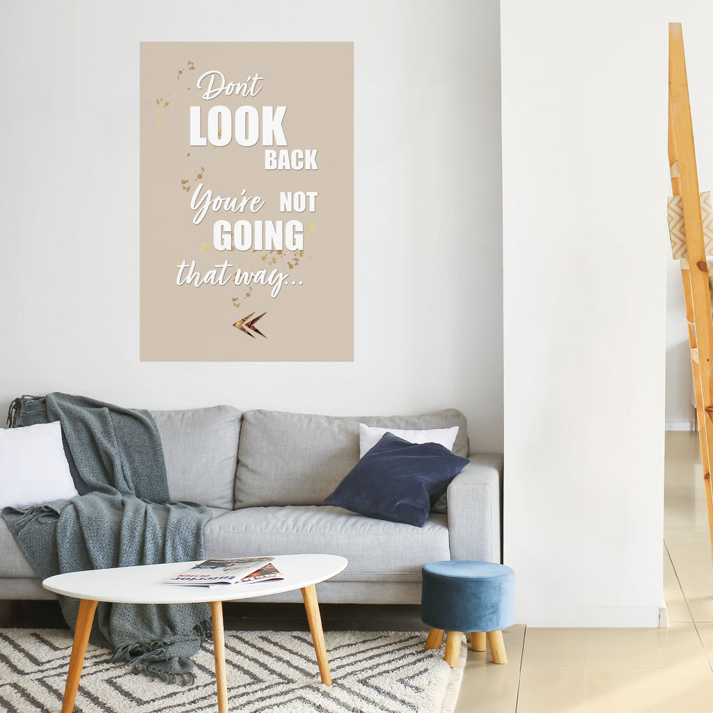 MOVE FORWARD BRAVELY Poster Vertical Autocolante