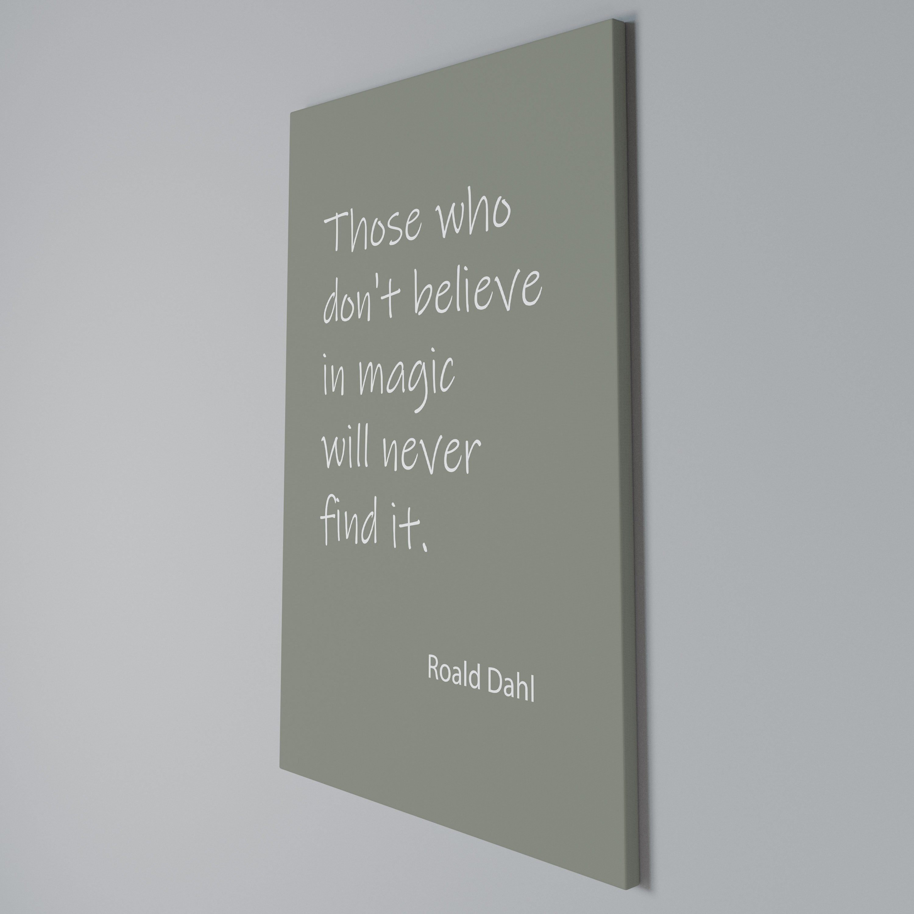 MAGIC OF BELIEF Vertical Canvas Print