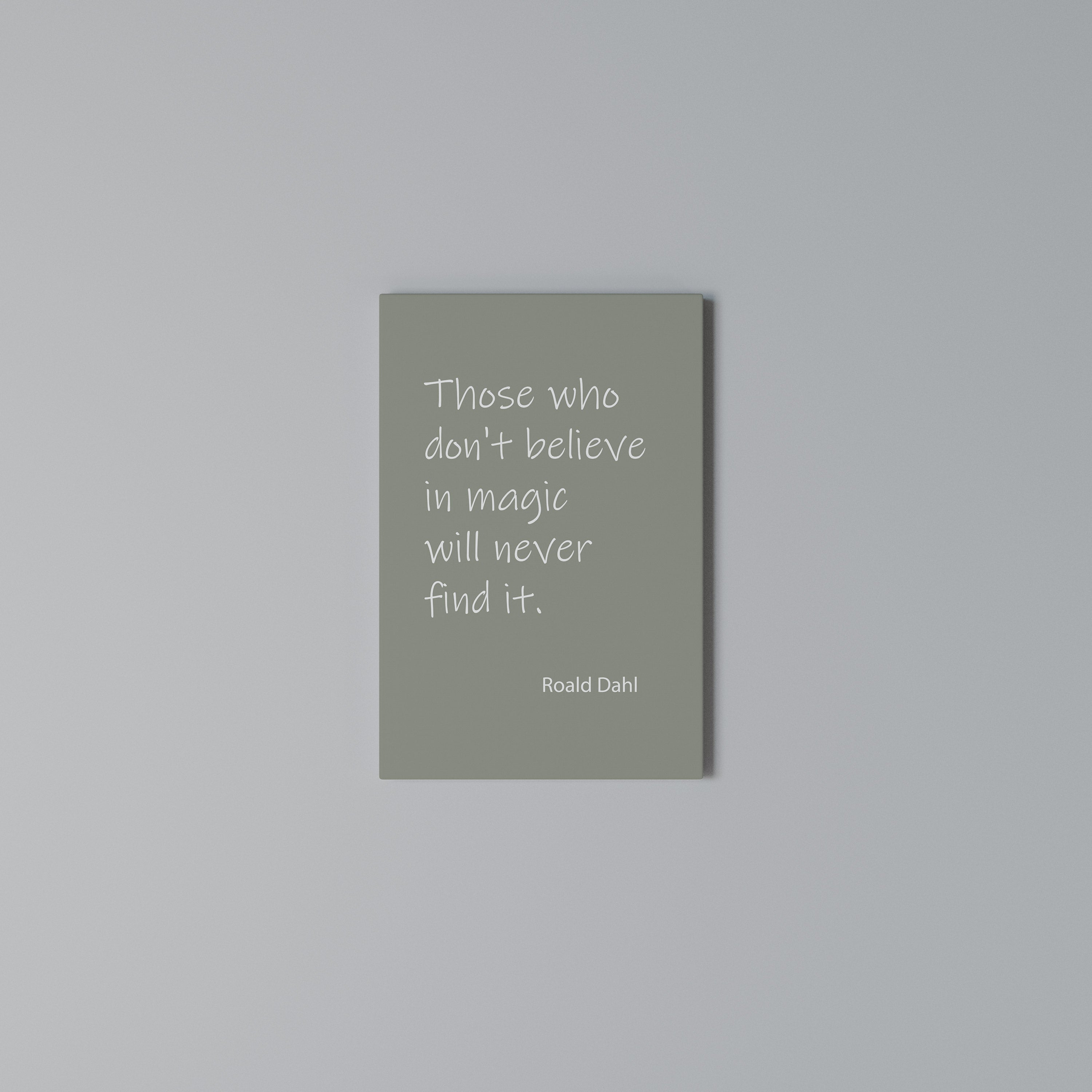 MAGIC OF BELIEF Vertical Canvas Print