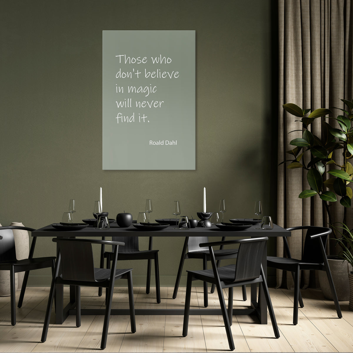 MAGIC OF BELIEF Quadro em tela vertical