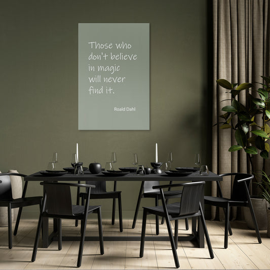 MAGIC OF BELIEF Vertical Canvas Print