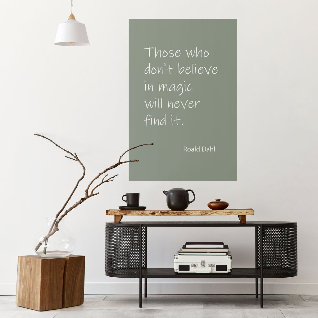 MAGIC OF BELIEF Peel and Stick Vertical Poster