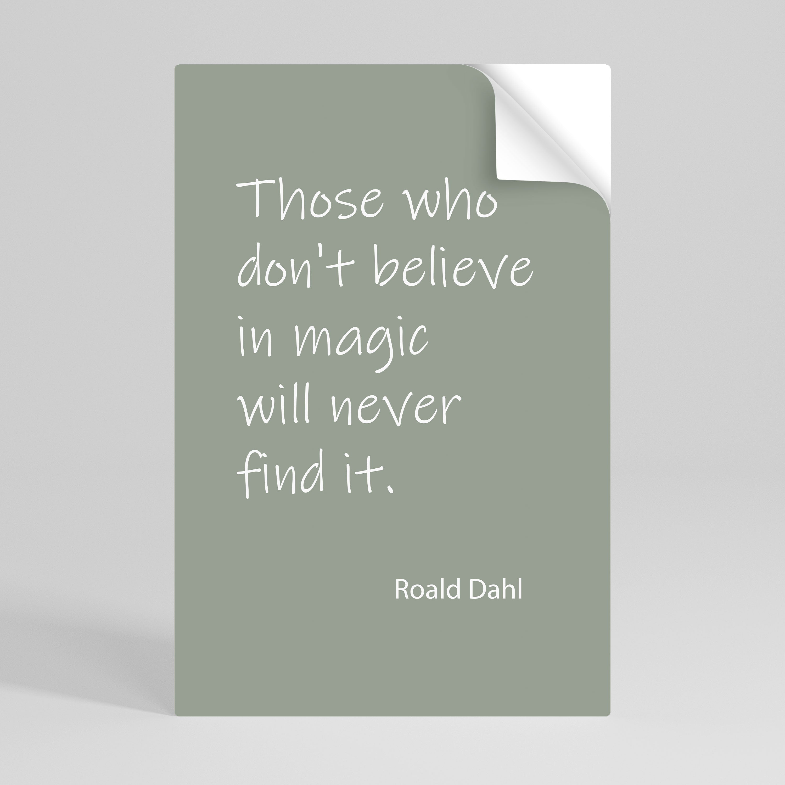 MAGIC OF BELIEF Poster Vertical Autocolante