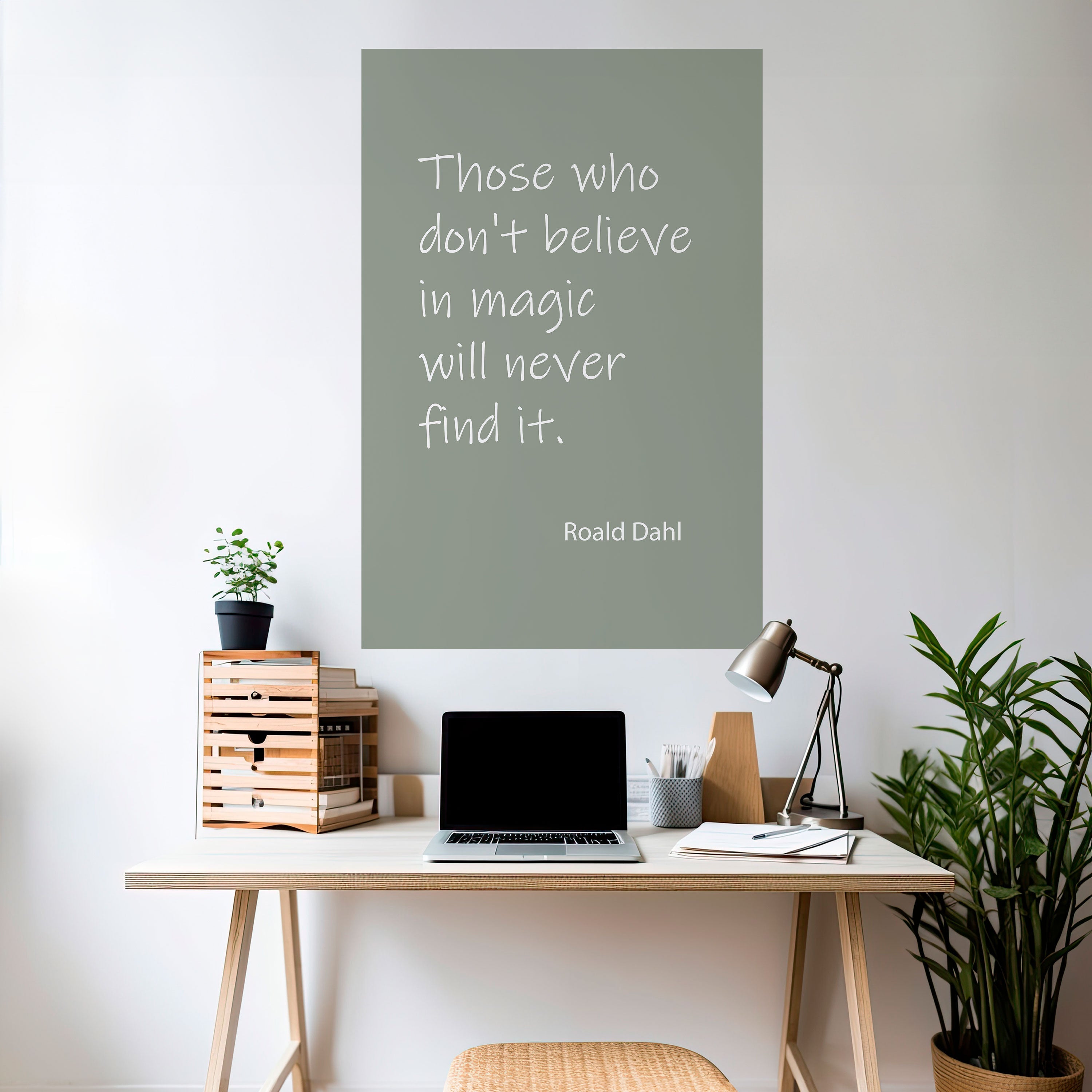 MAGIC OF BELIEF Peel and Stick Vertical Poster