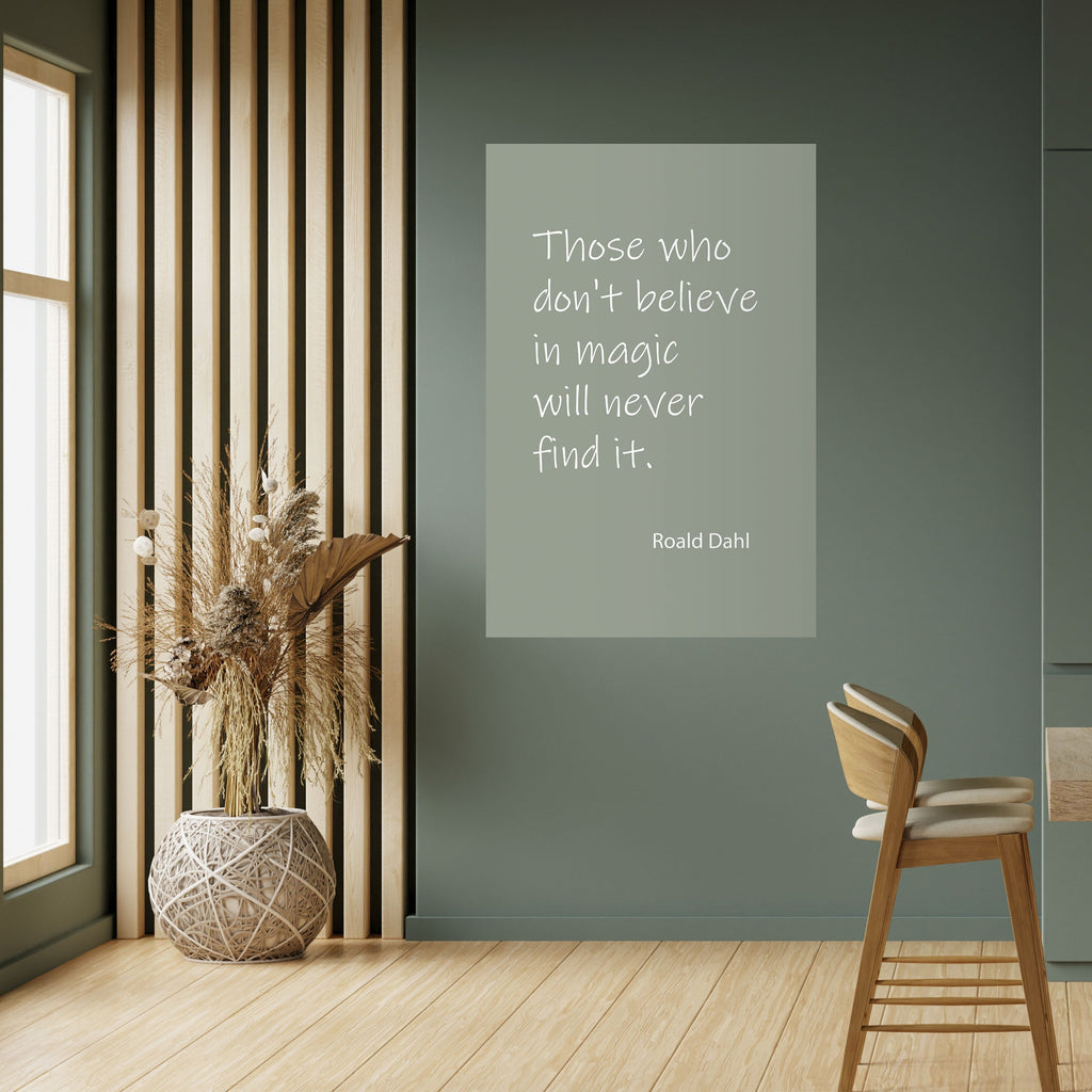 MAGIC OF BELIEF Peel and Stick Vertical Poster