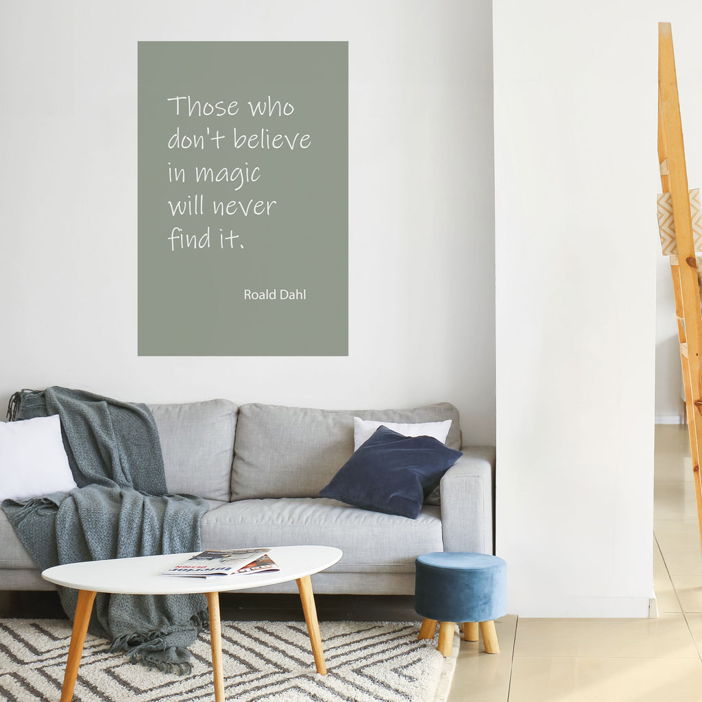 MAGIC OF BELIEF Peel and Stick Vertical Poster