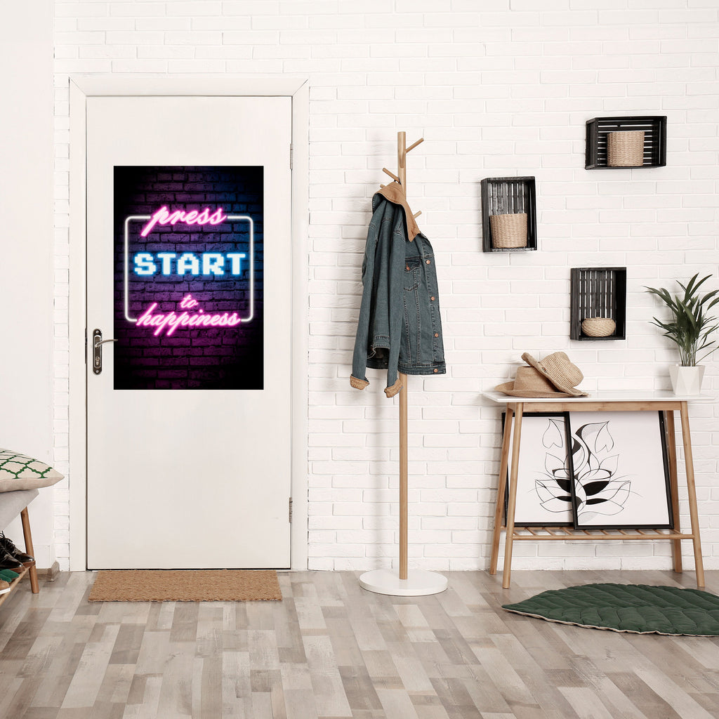 PRESS PLAY FOR JOY Peel and Stick Vertical Poster