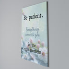 PATIENCE IN BLOOM Quadro em tela vertical