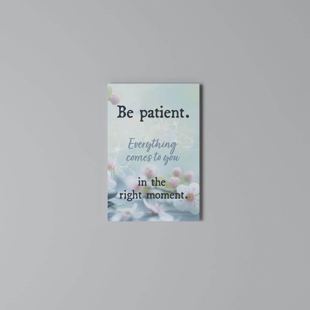 PATIENCE IN BLOOM Quadro em tela vertical