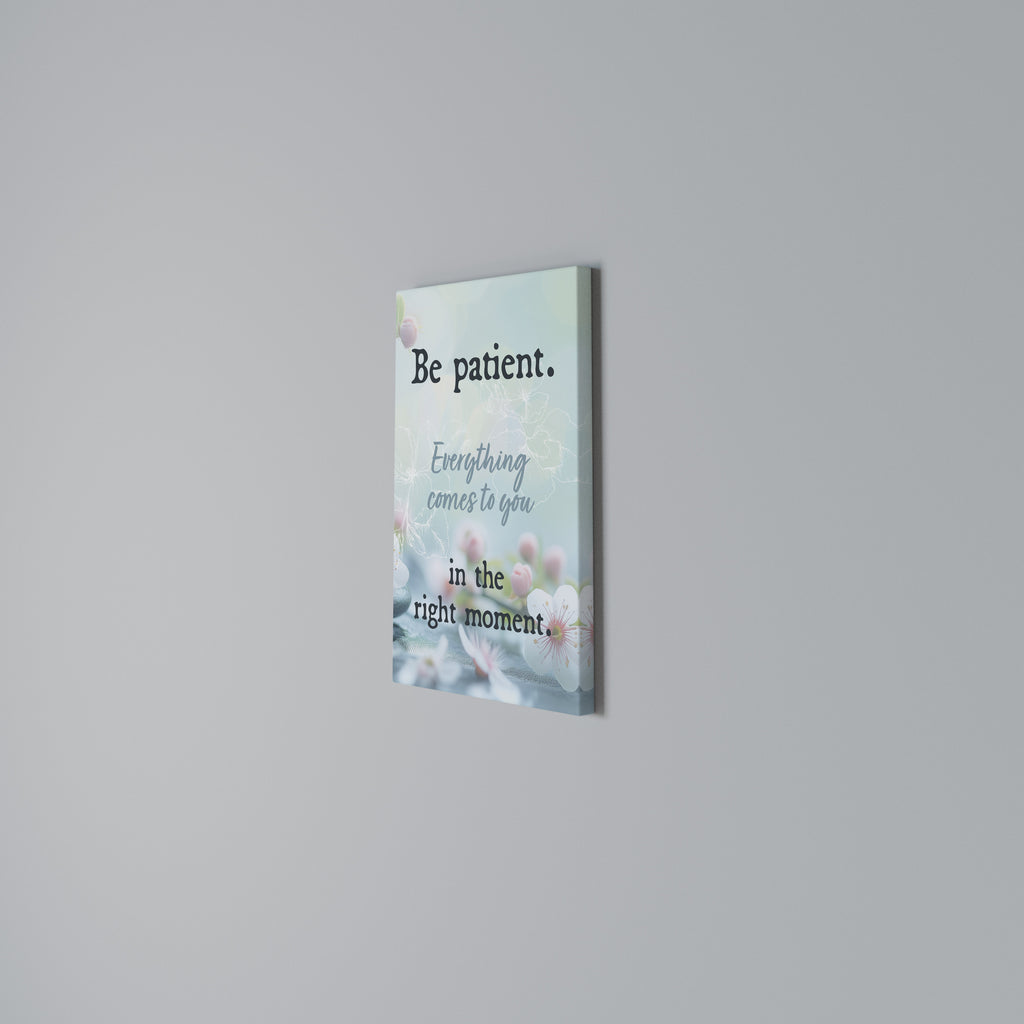 PATIENCE IN BLOOM Quadro em tela vertical