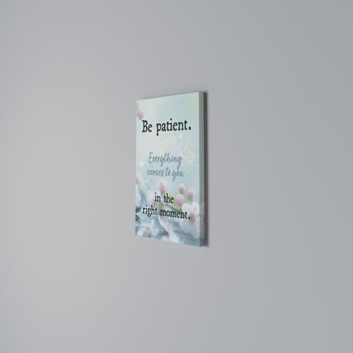 PATIENCE IN BLOOM Quadro em tela vertical