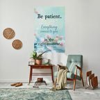 PATIENCE IN BLOOM Peel and Stick Vertical Poster