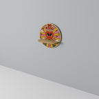 BE KIND Prateleira Redonda Decorativa em Efeito Carvalho