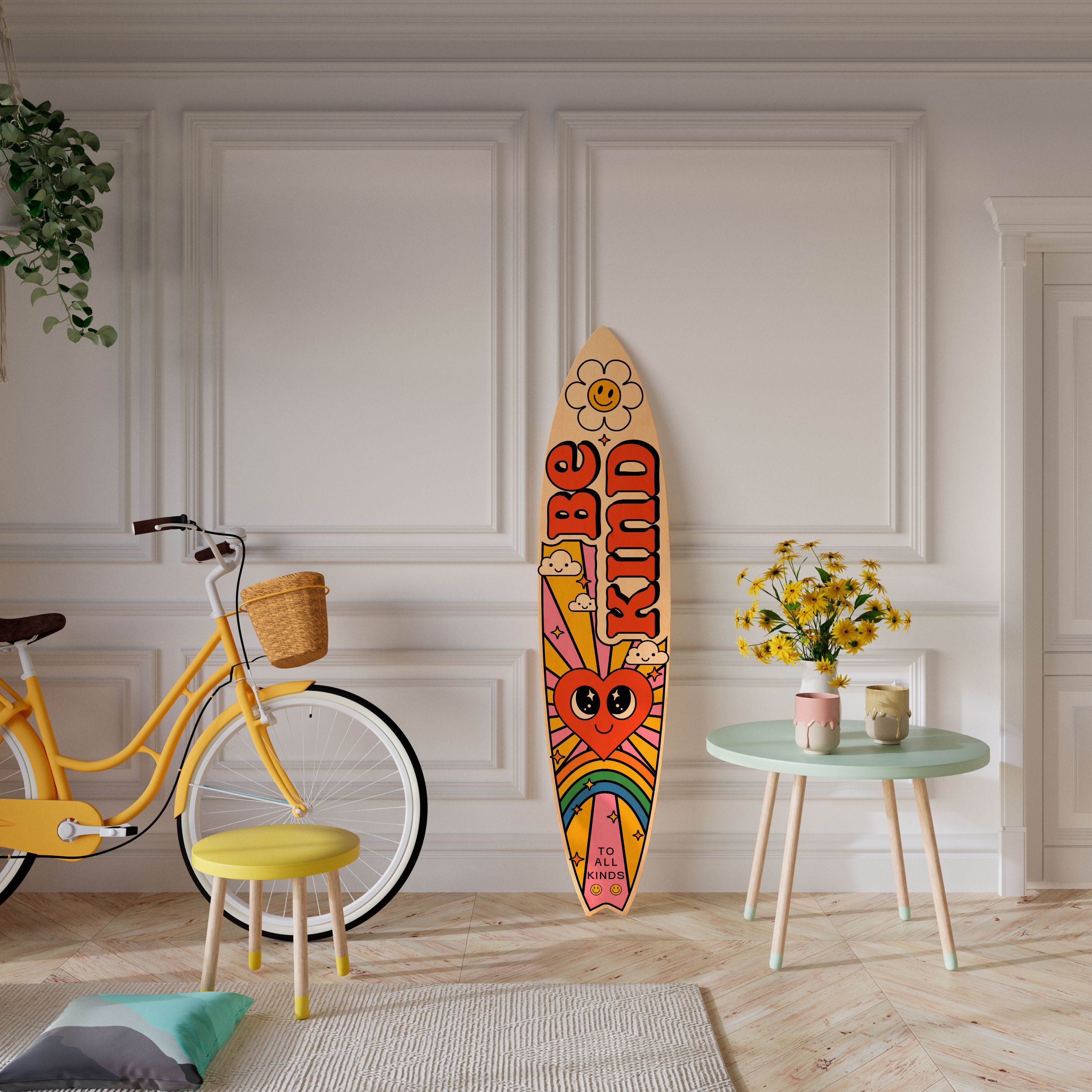 BE KIND Surfboard Decorative Panel