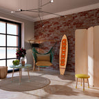 GROOVY VIBES Decorative Plywood Surfboard