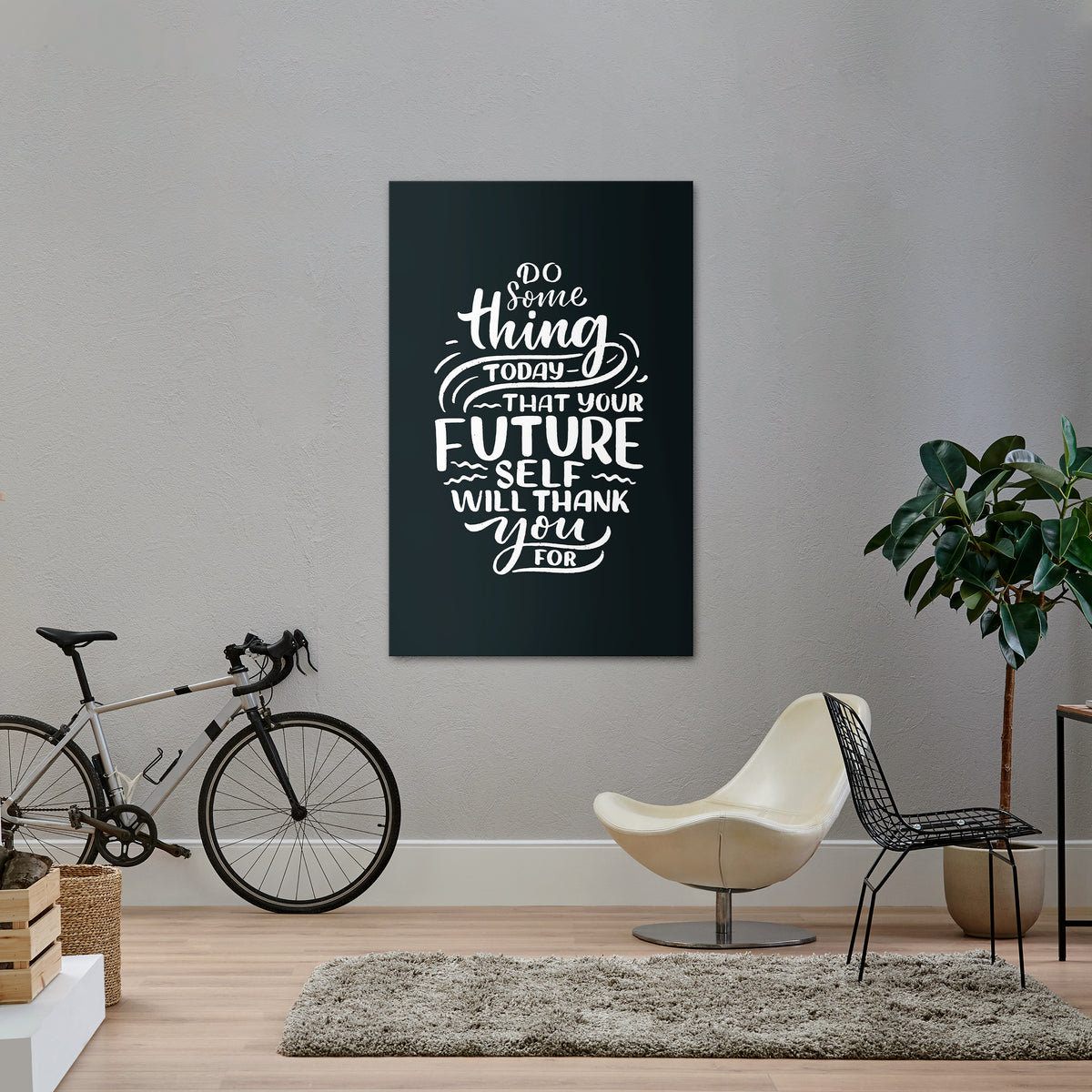 DO SOMETHING TODAY Vertical Canvas Print