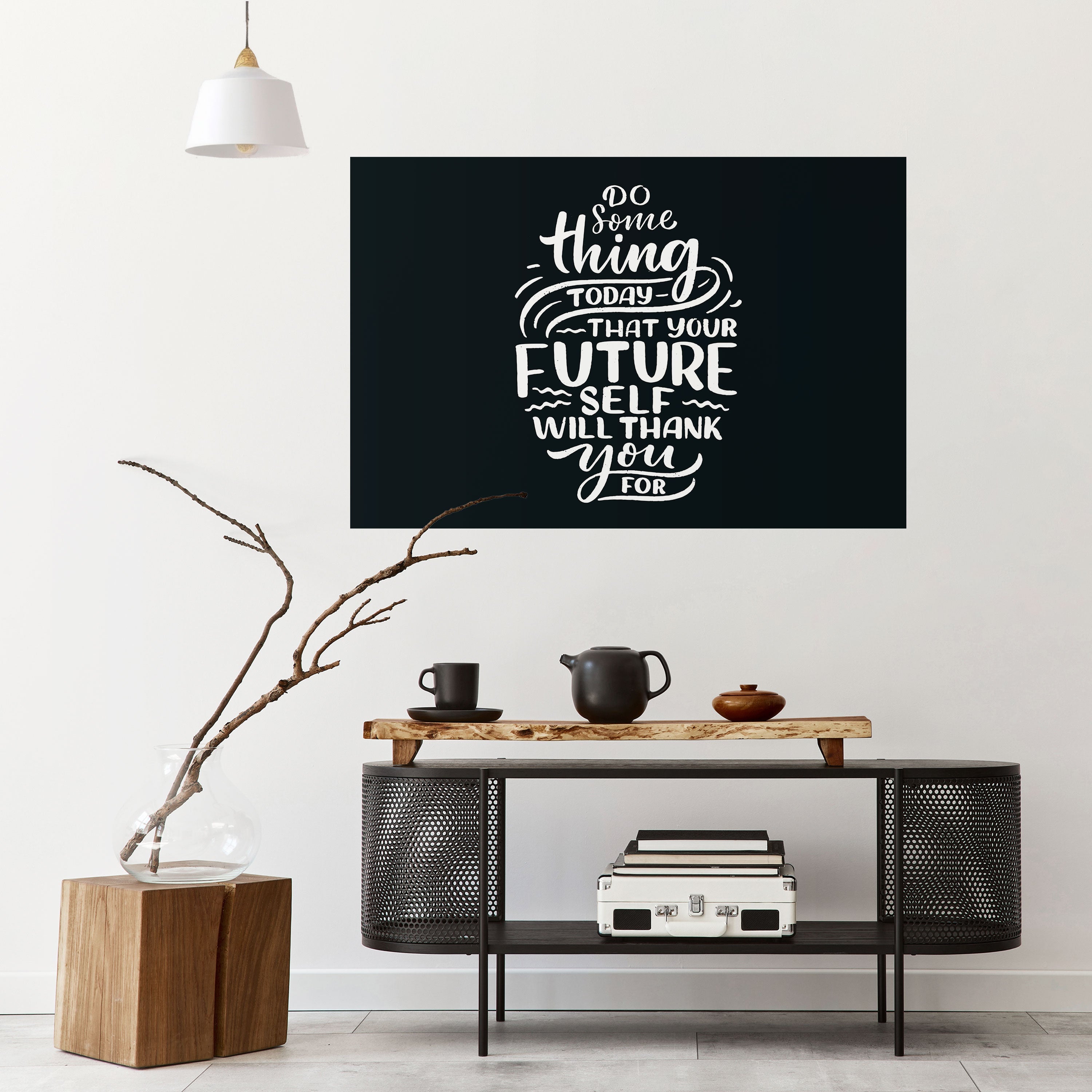 DO SOMETHING TODAY Peel and Stick Horizontal Poster