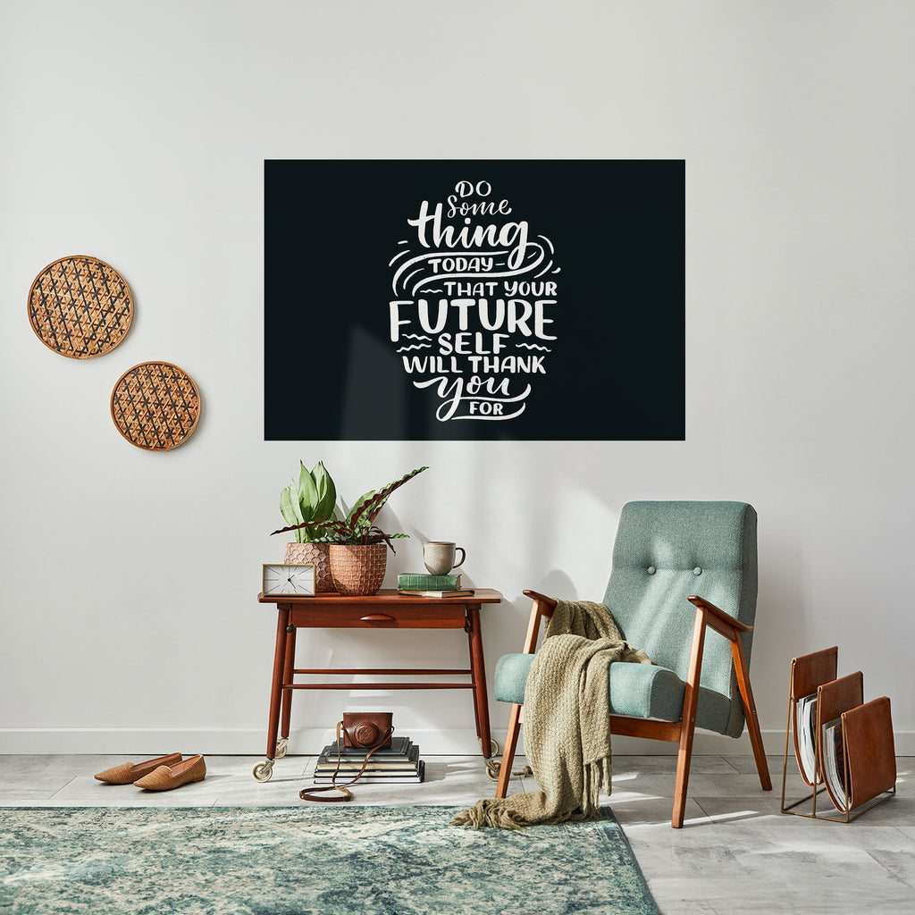 DO SOMETHING TODAY Peel and Stick Horizontal Poster