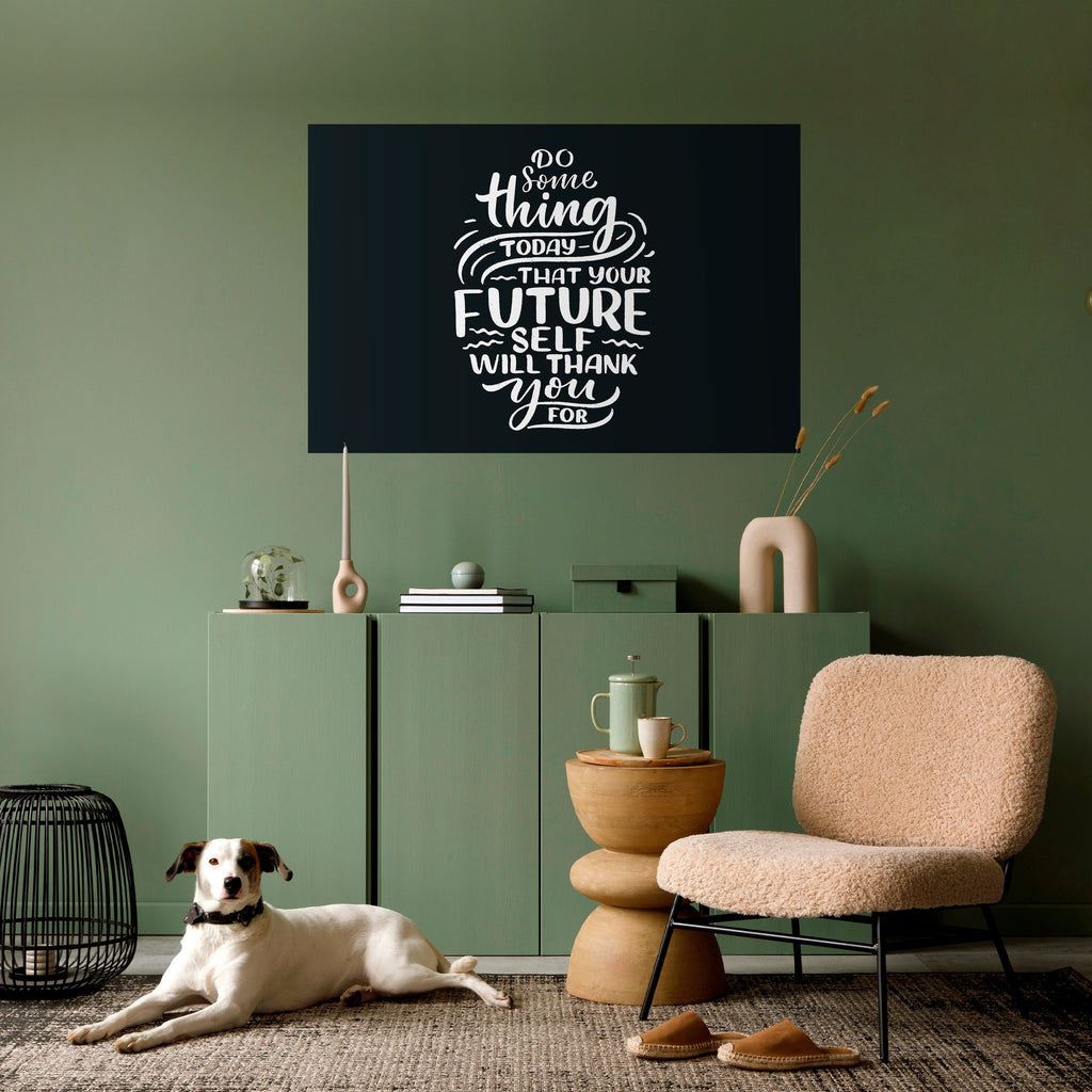 DO SOMETHING TODAY Peel and Stick Horizontal Poster