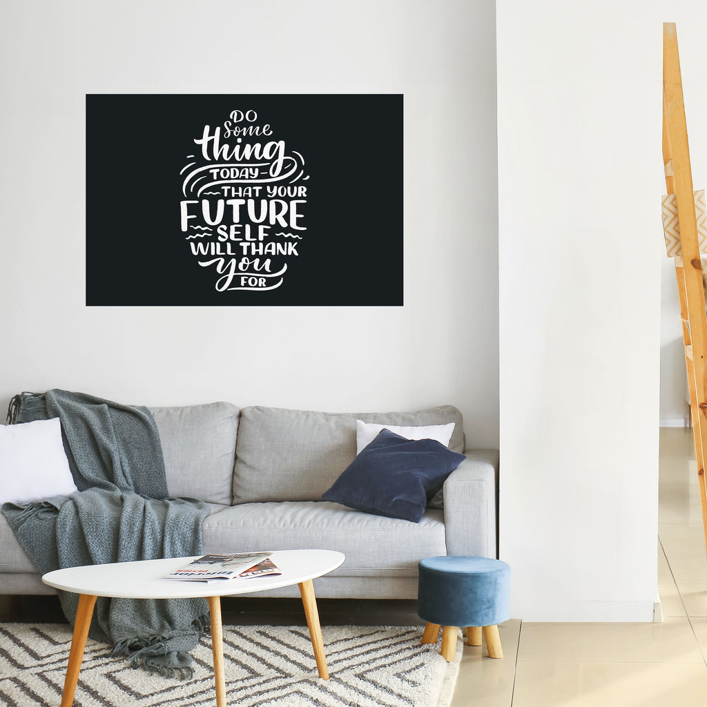 DO SOMETHING TODAY Peel and Stick Horizontal Poster