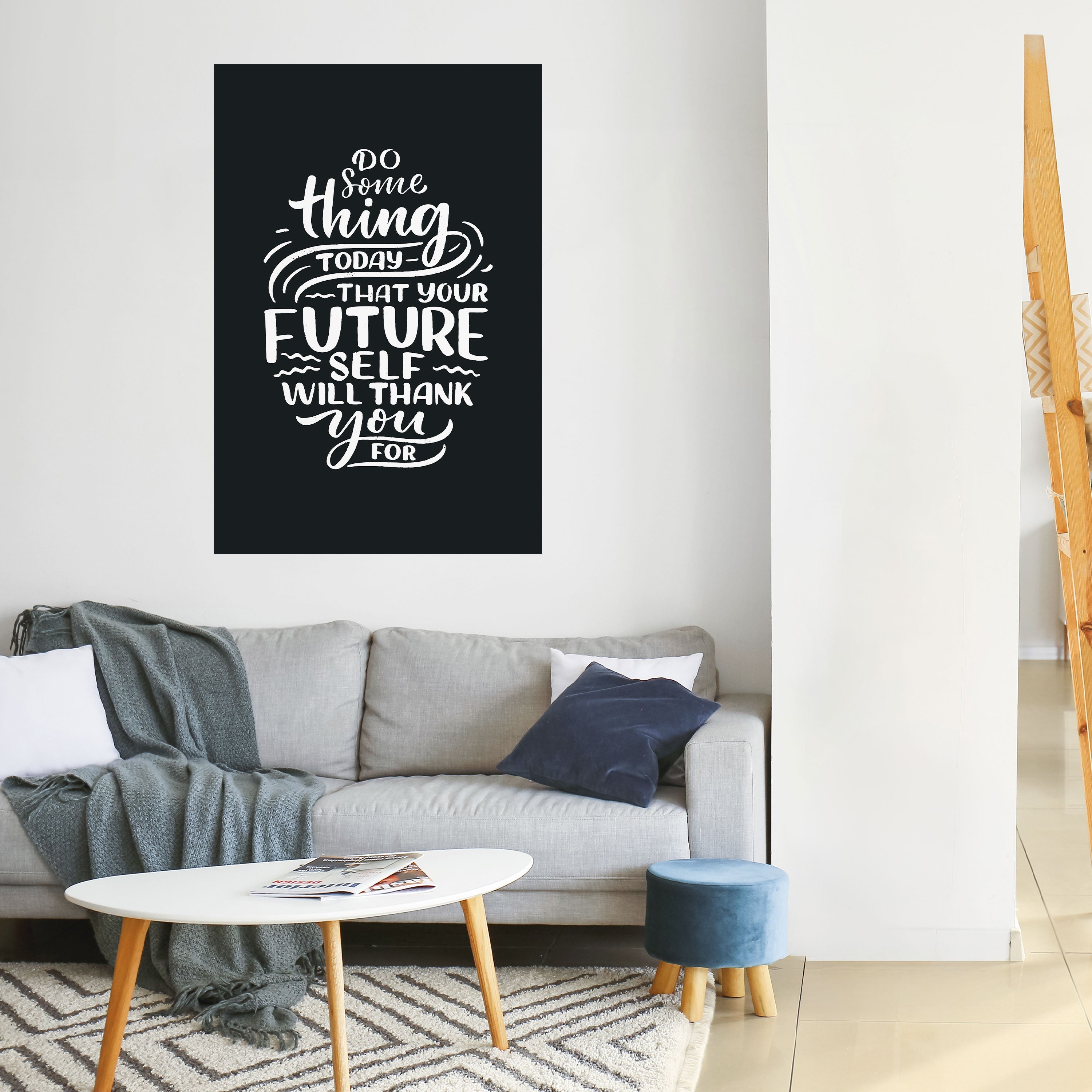 DO SOMETHING TODAY Peel and Stick Vertical Poster