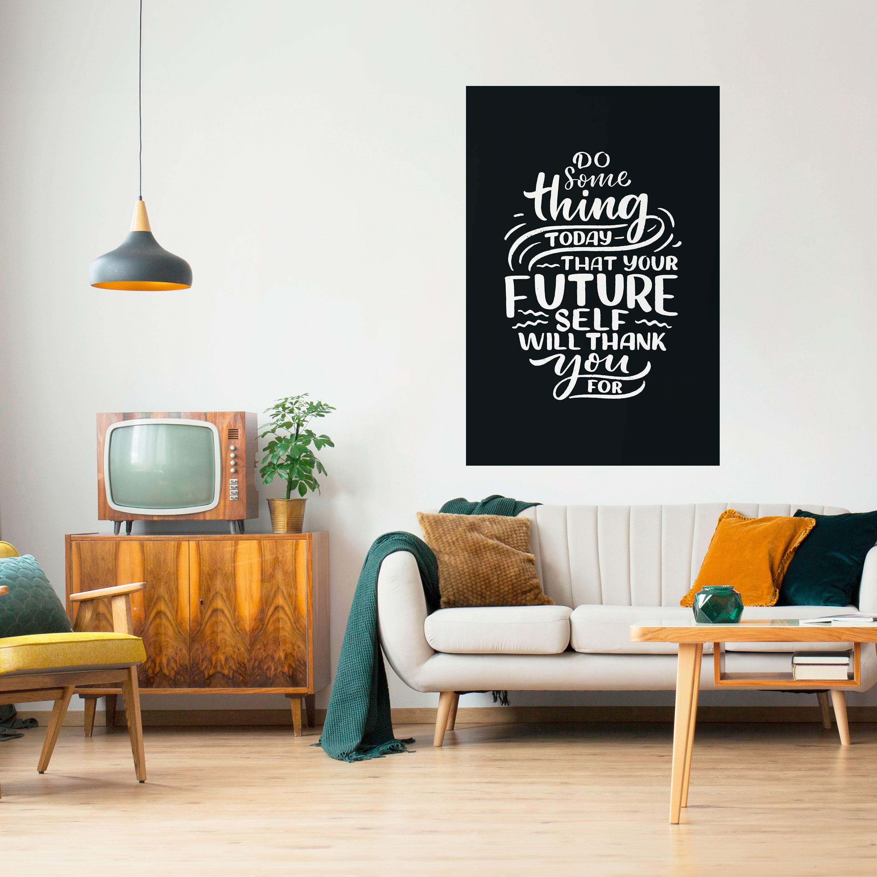 DO SOMETHING TODAY Poster Vertical Autocolante