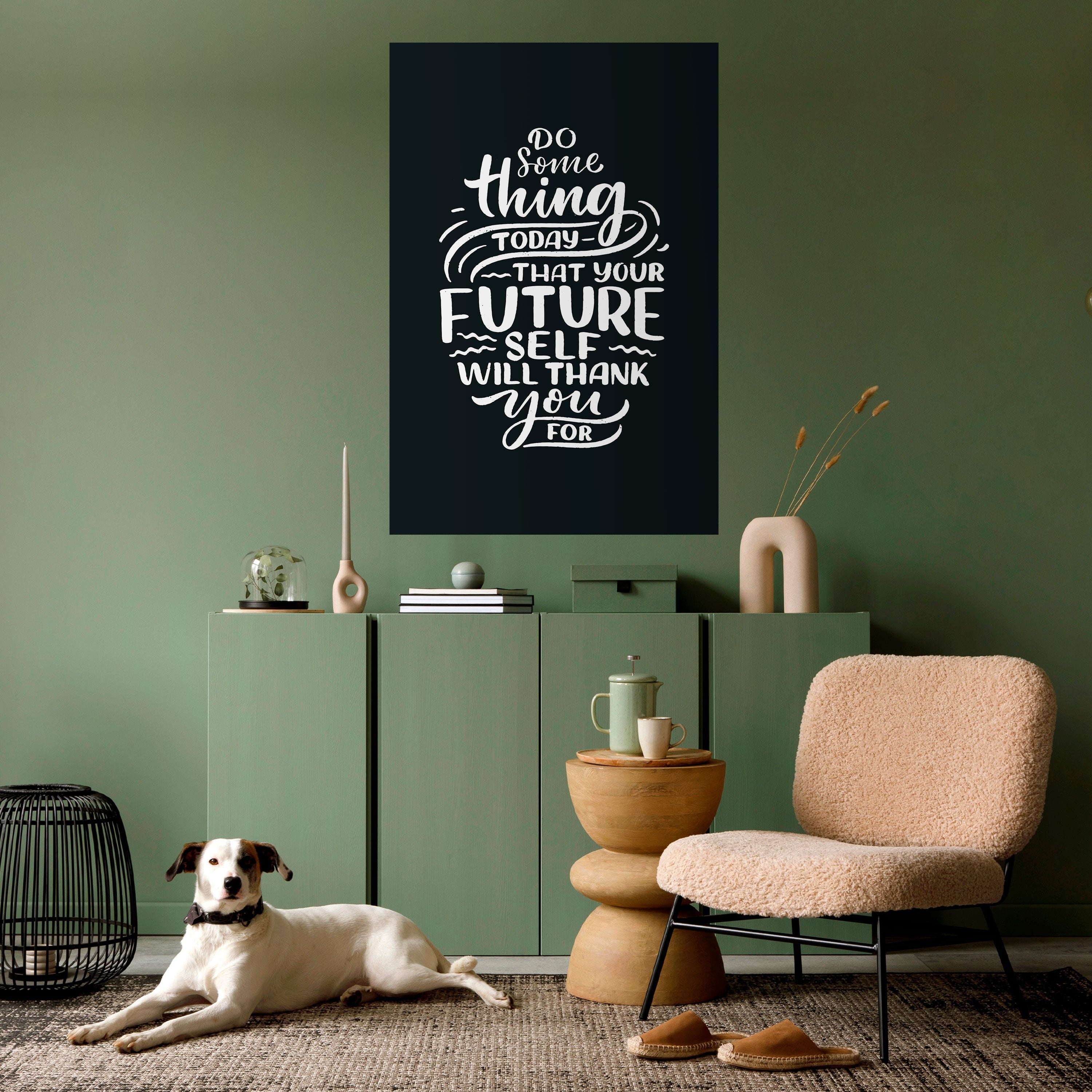 DO SOMETHING TODAY Peel and Stick Vertical Poster