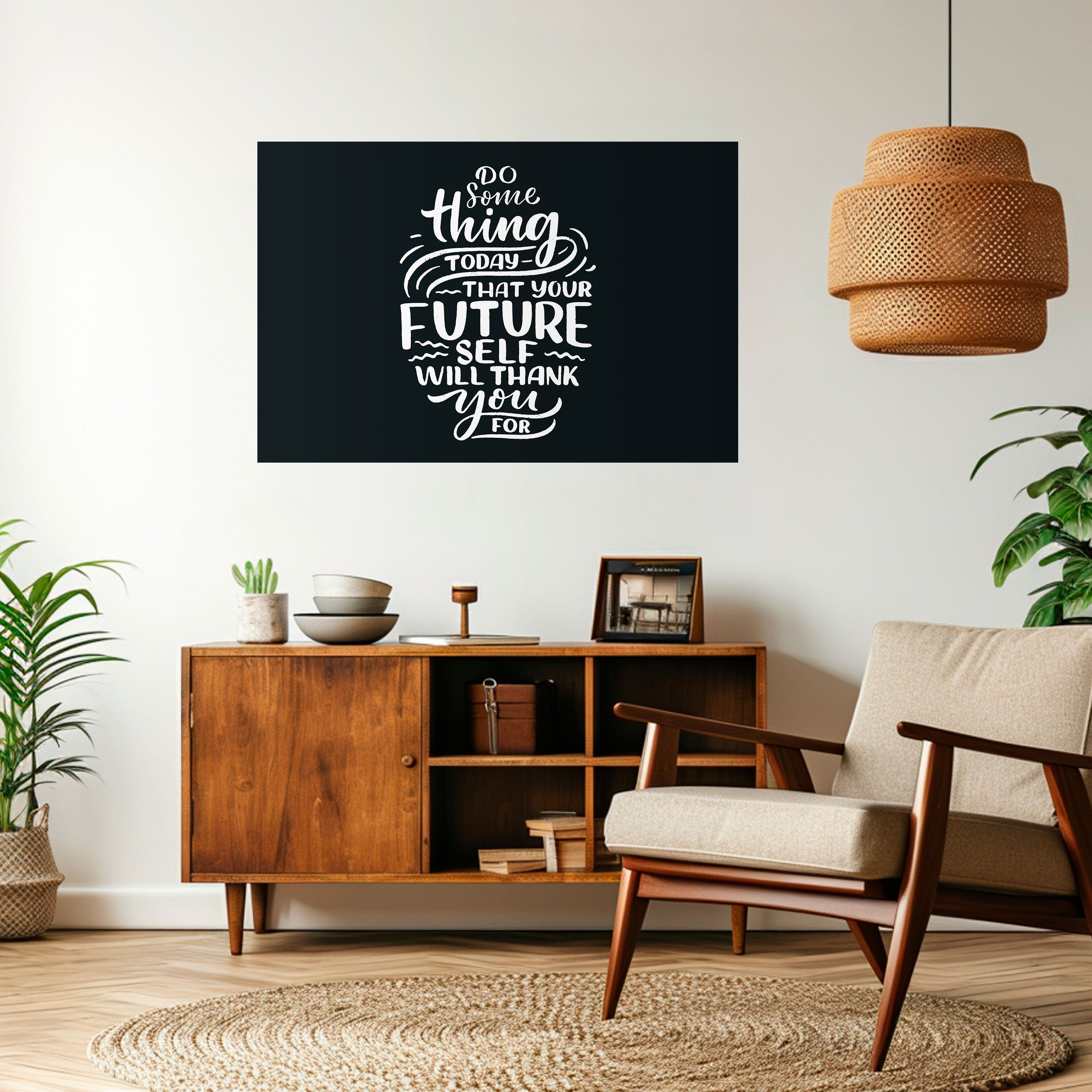 DO SOMETHING TODAY Peel and Stick Horizontal Poster