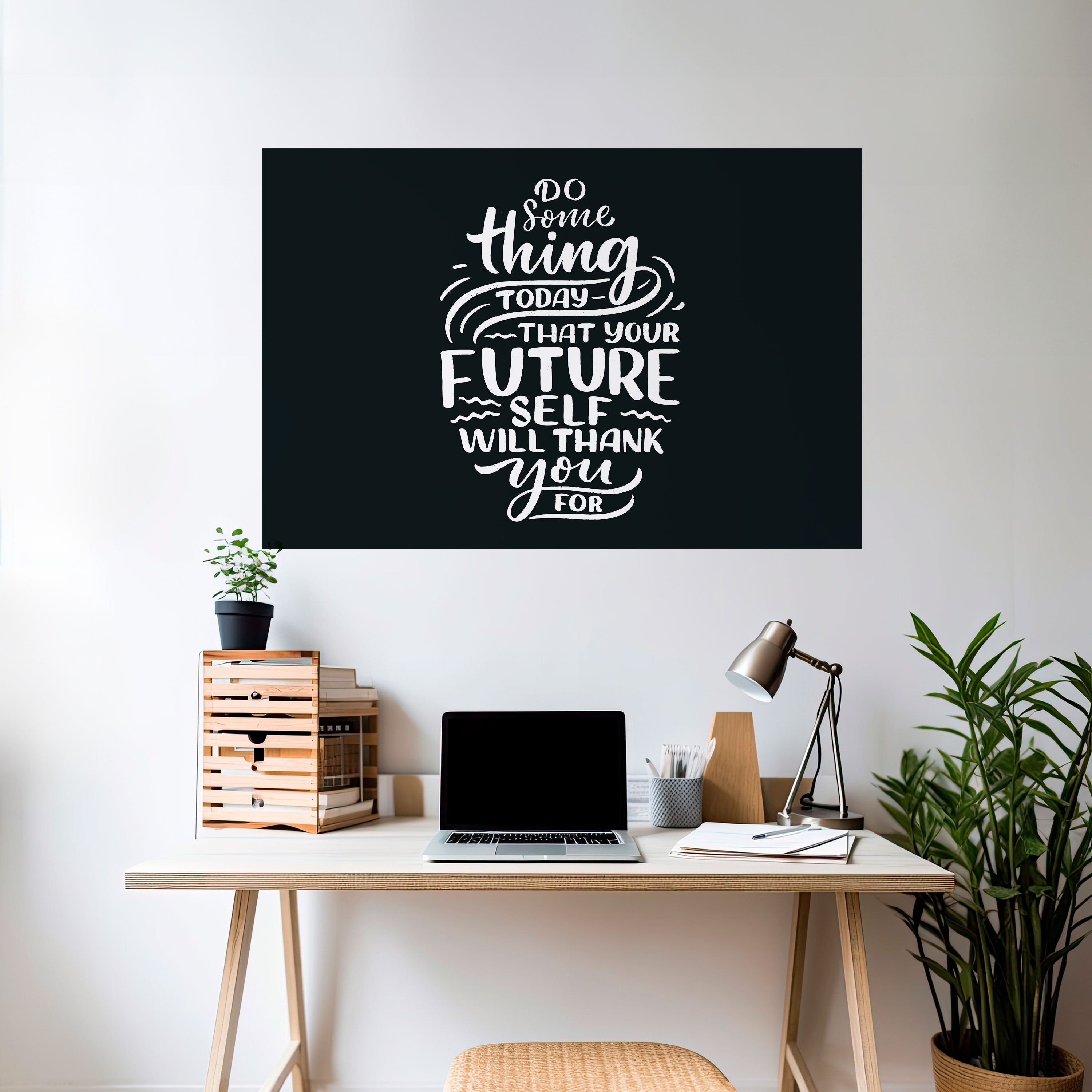 DO SOMETHING TODAY Peel and Stick Horizontal Poster