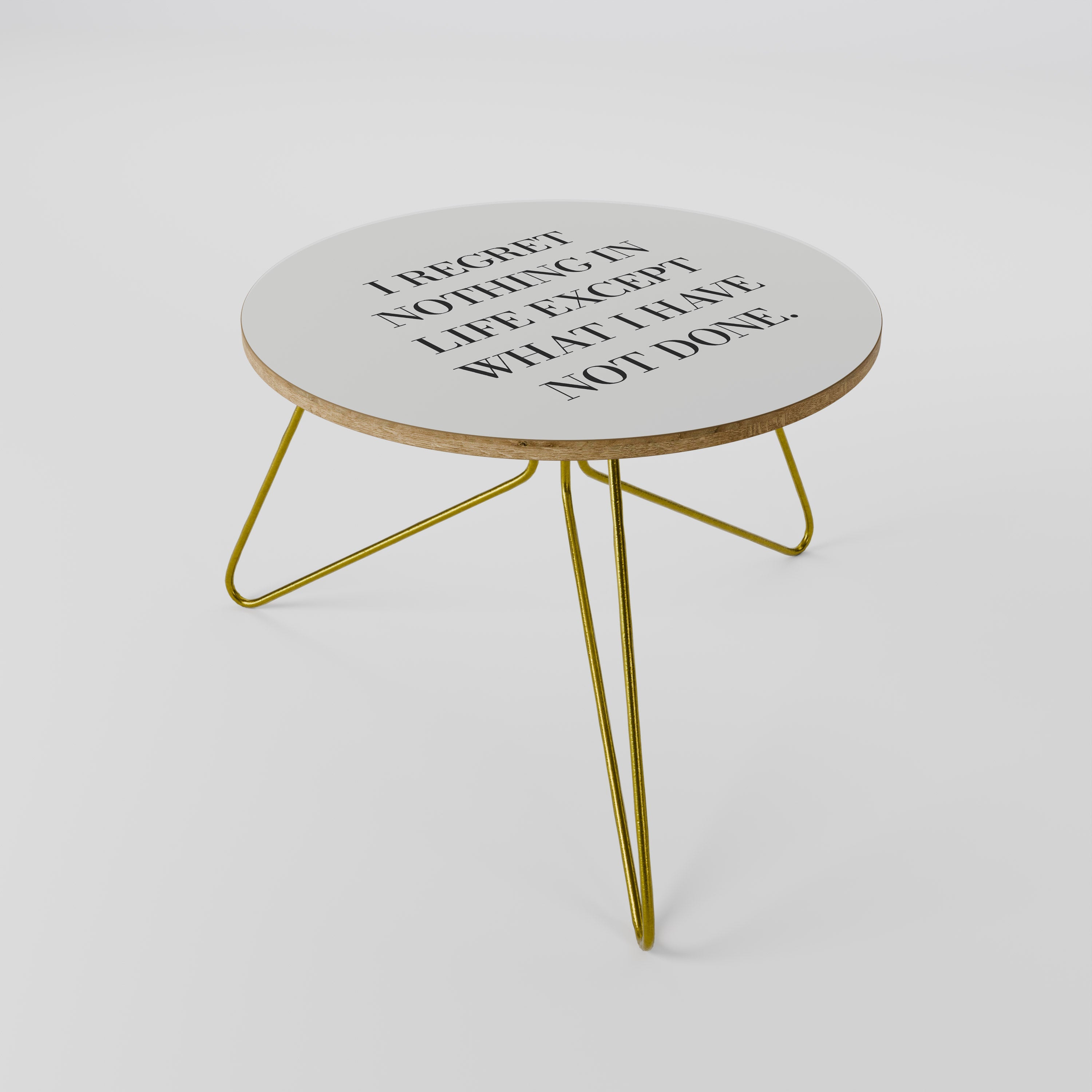 REGRET NOTHING Mesa de Centro 60