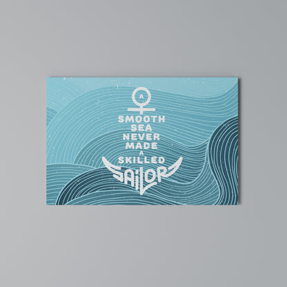 SKILLED SAILOR Horizontal Canvas Print