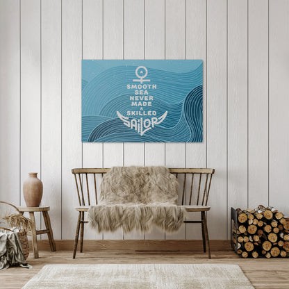 SKILLED SAILOR Horizontal Canvas Print