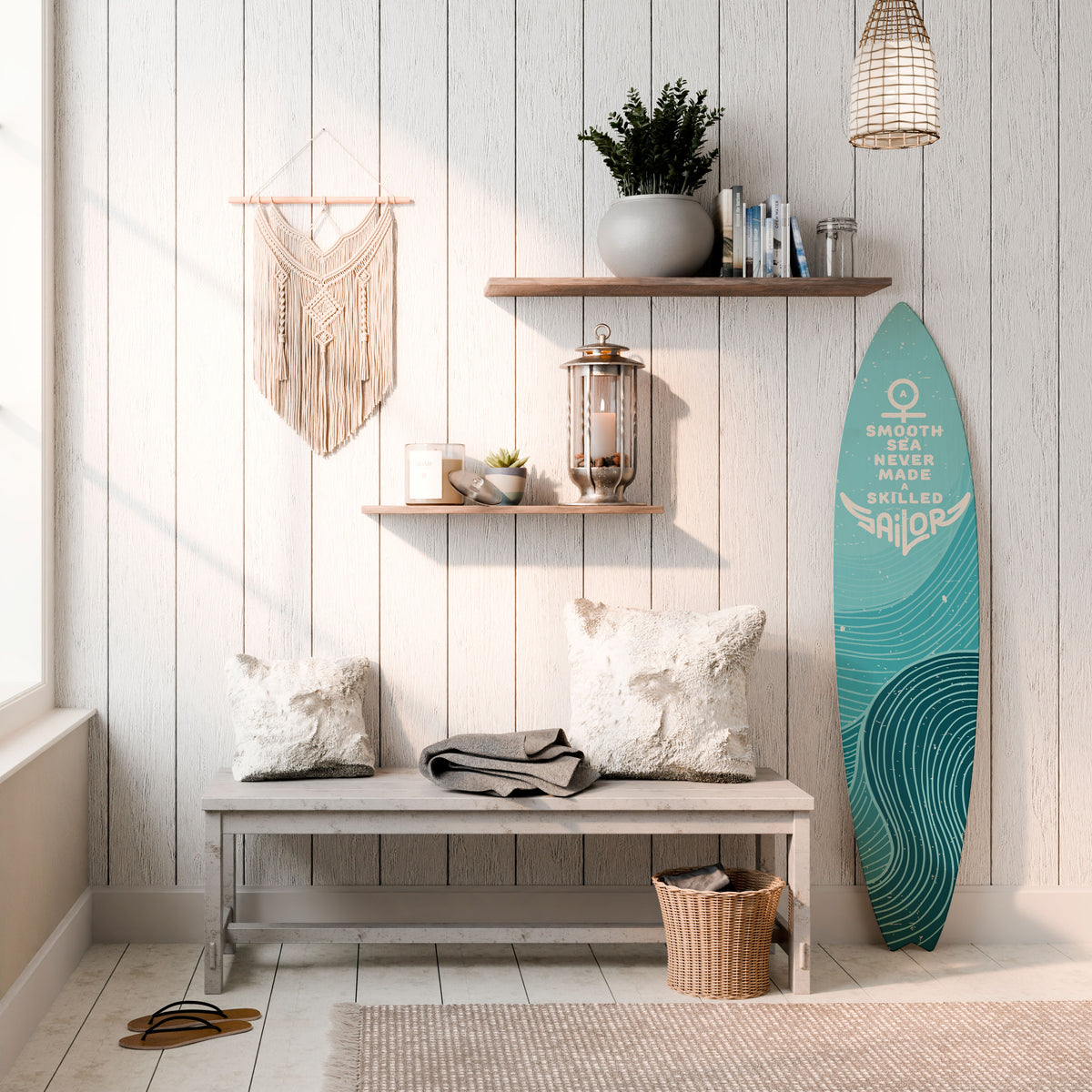 SKILLED SAILOR Surfboard Decorative Panel