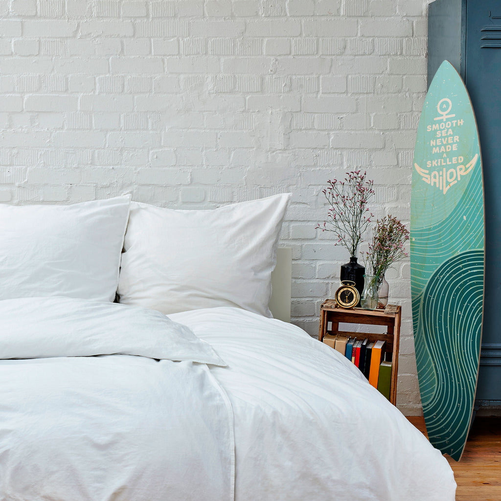 SKILLED SAILOR Painel Decorativo Prancha de Surf