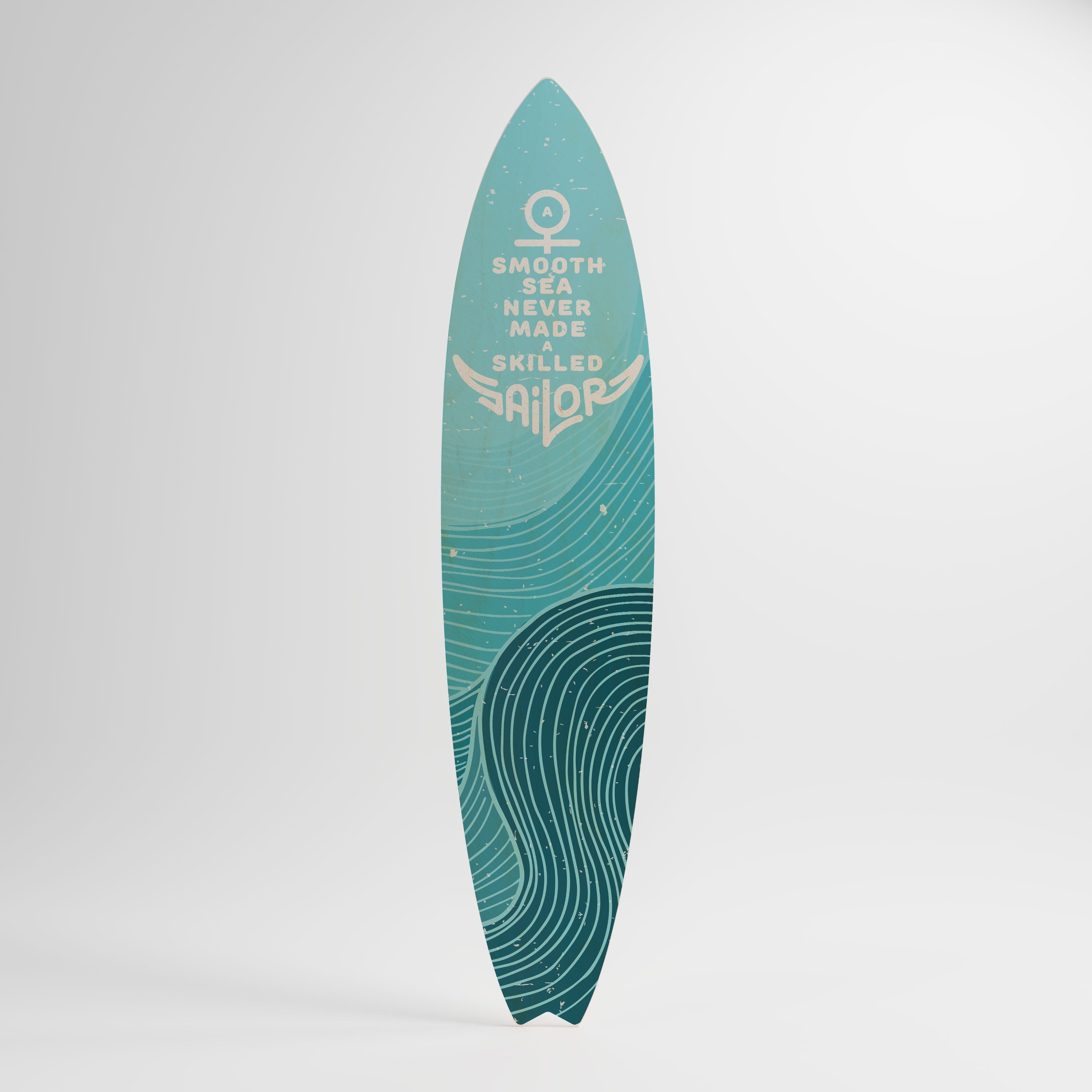 SKILLED SAILOR Prancha de surf decorativa em contraplacado
